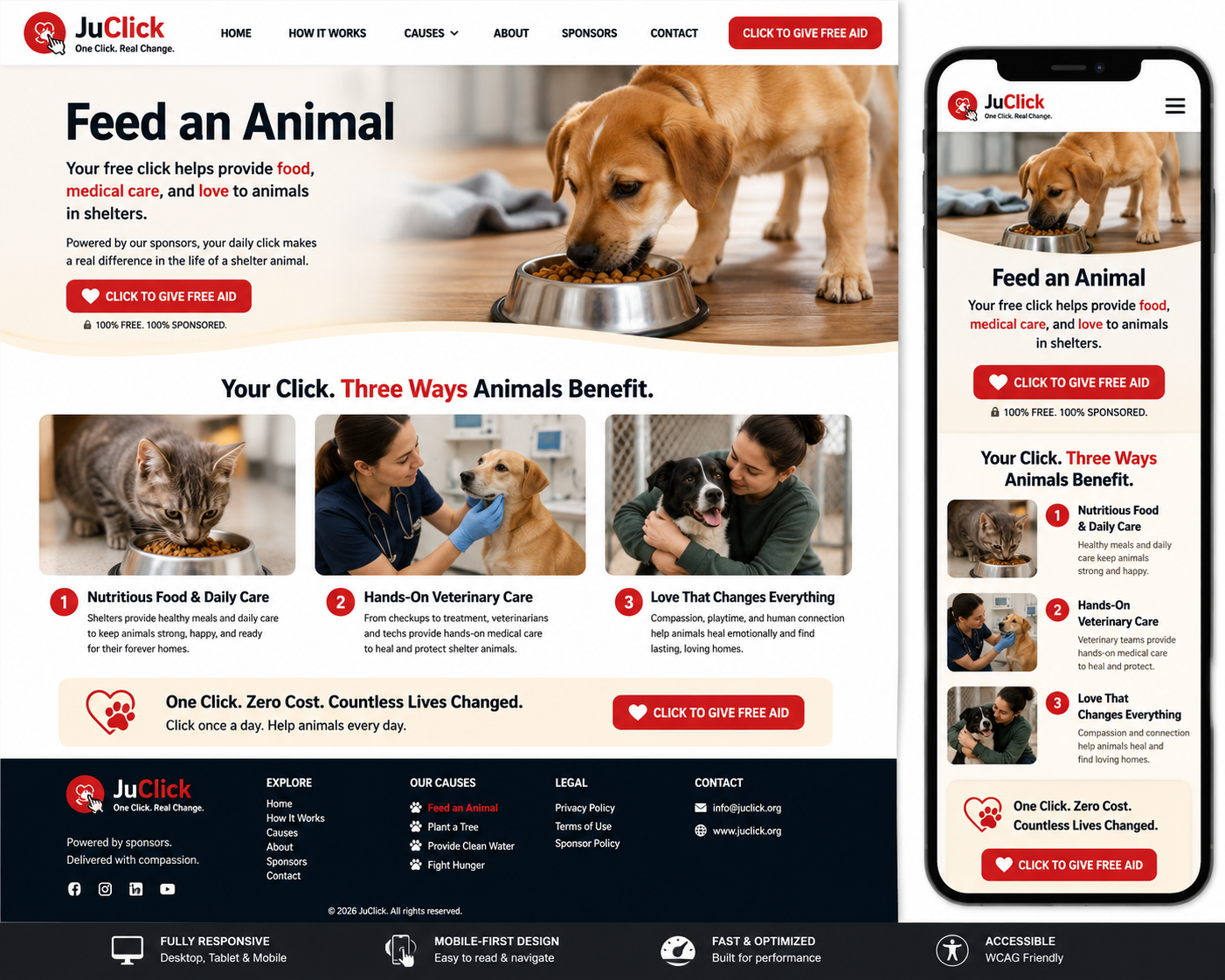 Veterinary professional providing hands-on care to an animal